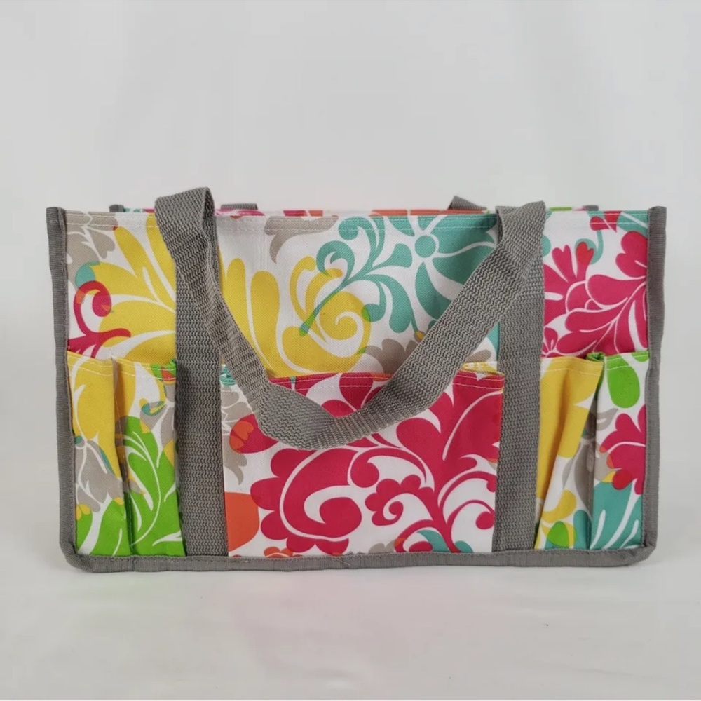 Thirty One Keep-It-Caddy 663A Island Damask #3894 Engraved “JUDY” NIP - Picture 8 of 13